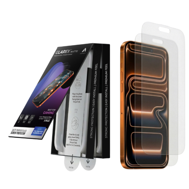 GlareX™ iPhone Screen Protector (2 Pack) – 9H HD Clear